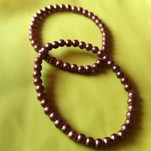 BOGO Sale Raw Copper Beaded Bracelets. Simple and Earthy